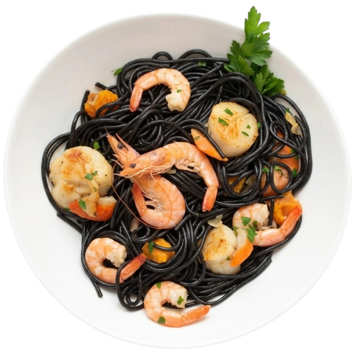 Squid ink pasta